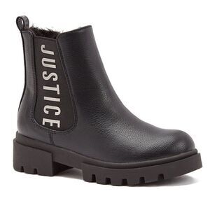 Justice Little Girl & Big Girl Lug Bottom Chelsea Boot, Size 1